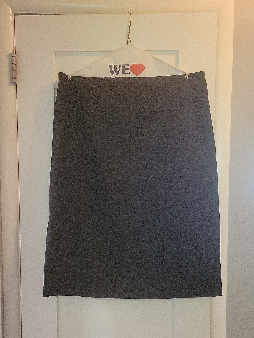 Banana Republic Pencil Skirt, Front Slit - Black